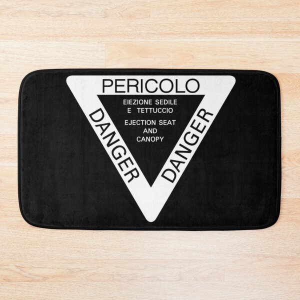 Item preview, DANGER EJECTION SEAT, (PERICOLO) EIEZIONE SEDILE E TETTUCCIO,Safe sign for Jet fighters, Ejection stickers, Ejection seat Shirt designed and sold by ARTsPlural.