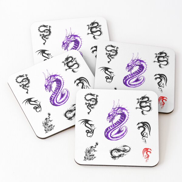 Artikelvorschau, 8 Drachentattoos - Eine Aufkleberpackung mit 8 fabelhaften individuellen Drachentattoos entworfen und verkauft von Rocketman2017.