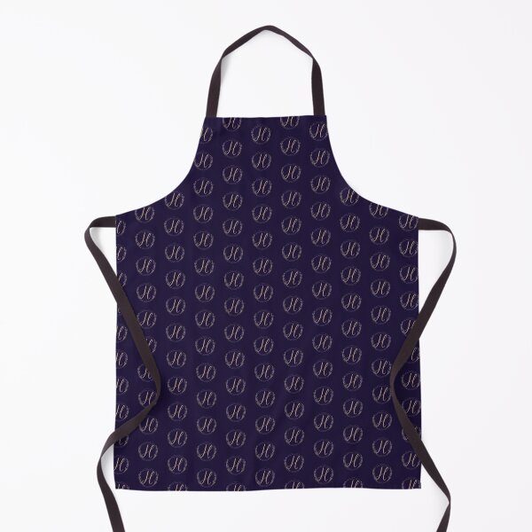 Item preview, Letter H - Gold Leaves, blue pattern designed and sold by Rionda.