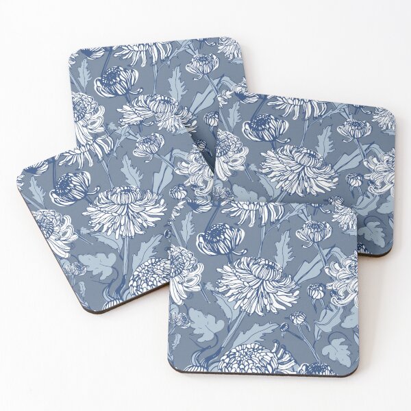 Item preview, Elegant Vintage Blue Floral designed and sold by pugmom4.