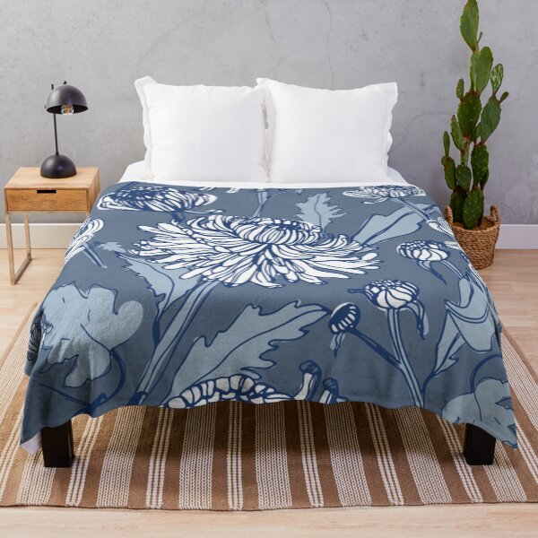 Item preview, Elegant Vintage Blue Floral designed and sold by pugmom4.