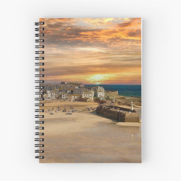 Item preview, St Ives Harbour beach sunset designed and sold by kathleenjean.