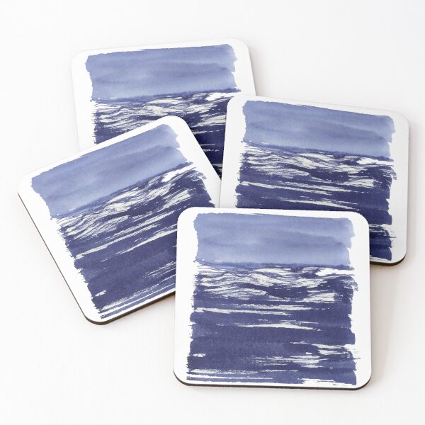 Item preview, Dark blue sea, Watercolor designed and sold by yuzudesign.
