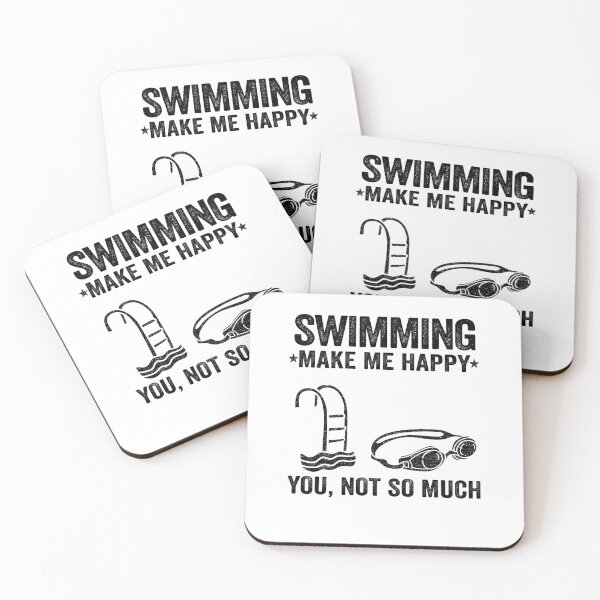 Item preview, Swimming Make Me Happy Funny Swimmer Team Gift designed and sold by Stronzi.
