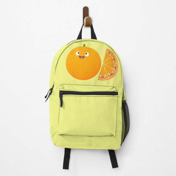 Item preview, Cute happy orange citrus fruit cartoon designed and sold by FrogFactory.