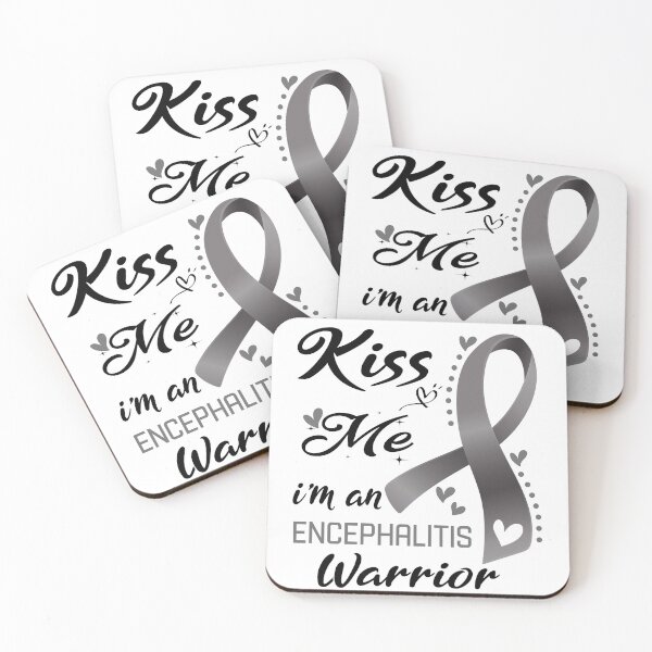 Item preview, Kiss Me I'm A Encephalitis Warrior designed and sold by hvoid41.