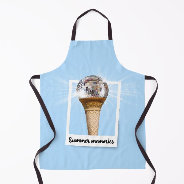 Item preview, Summer Memories Ice Cream Cone with Disco Ball In Blue designed and sold by Fotografille.