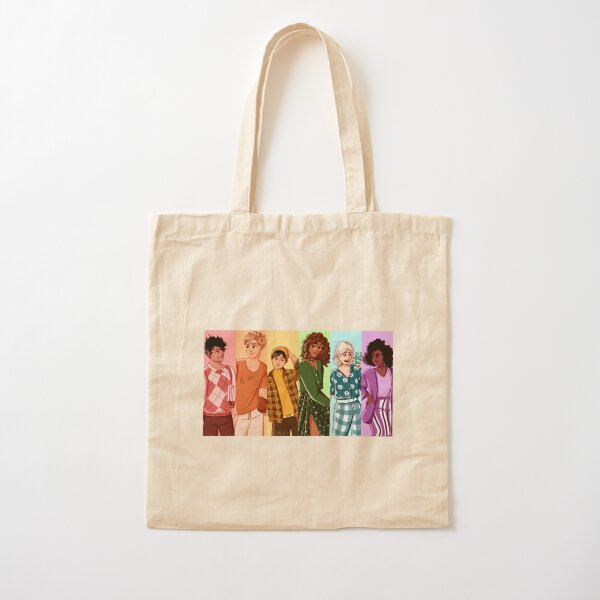 Heartstopper-Truppe, aber mach es zum Regenbogen Baumwolltasche