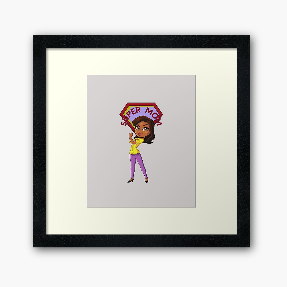 GIFTS FOR MOM- SUPER MOM - BLACK WOMAN - MOTHERS DAY | Art Board Print