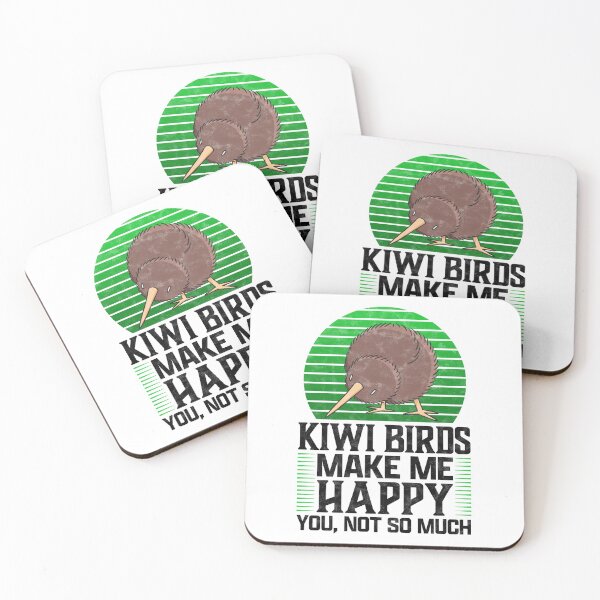 Item preview, Kiwi bird makes me happy snipe bouquet saying designed and sold by madgrfx.