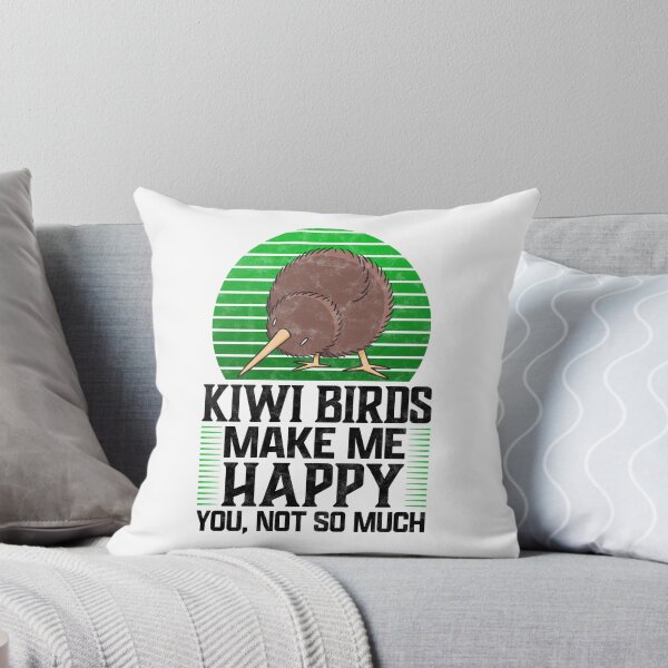 Item preview, Kiwi bird makes me happy snipe bouquet saying designed and sold by madgrfx.