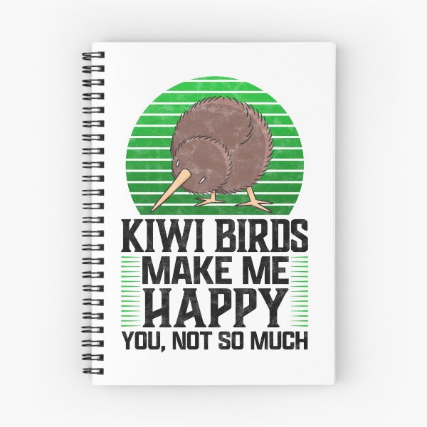 Item preview, Kiwi bird makes me happy snipe bouquet saying designed and sold by madgrfx.