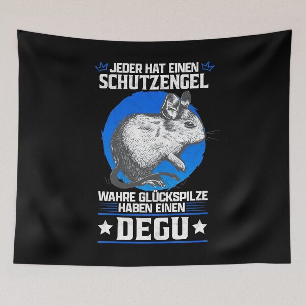 Item preview, Degu my guardian angel rodent owner gift designed and sold by madgrfx.