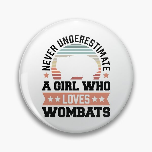 Item preview, Wombat never underestimate marsupial Australia saying designed and sold by madgrfx.
