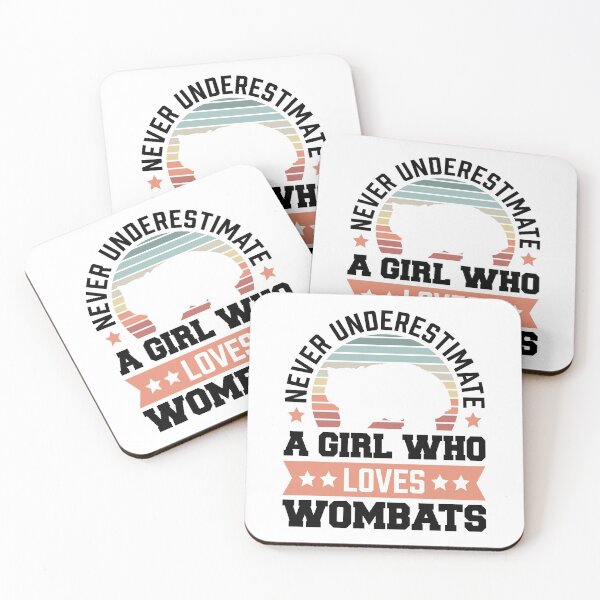 Item preview, Wombat never underestimate marsupial Australia saying designed and sold by madgrfx.