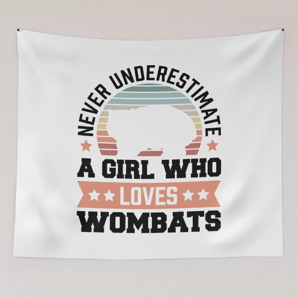 Item preview, Wombat never underestimate marsupial Australia saying designed and sold by madgrfx.