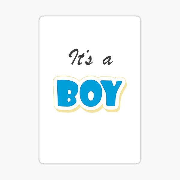 It's a BOY for the Gender Reveal Party (Baby Shower) Sticker