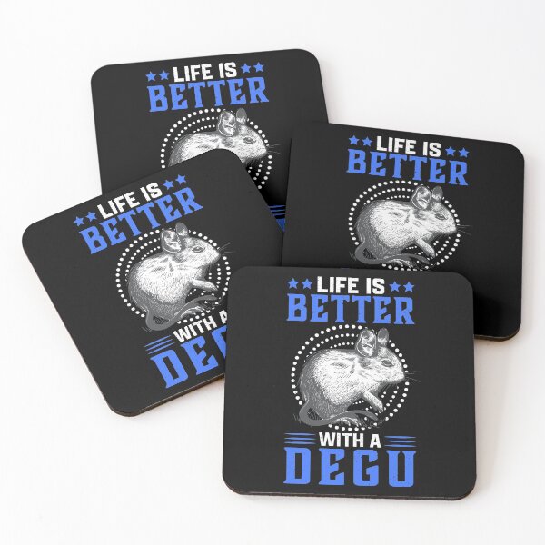 Item preview, Life is better with degu rodent owner gift designed and sold by madgrfx.