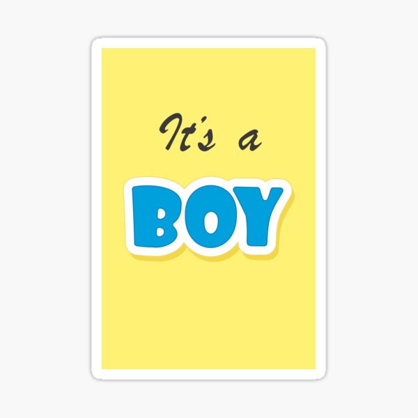 It's a BOY for the Gender Reveal Party (Baby Shower) Sticker