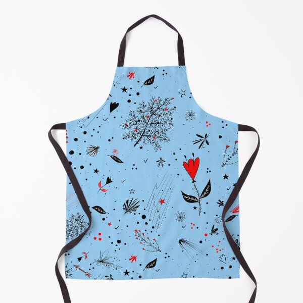 Item preview, tulip graphics floral print pattern stars flowers blue designed and sold by anzhelikamilisa.