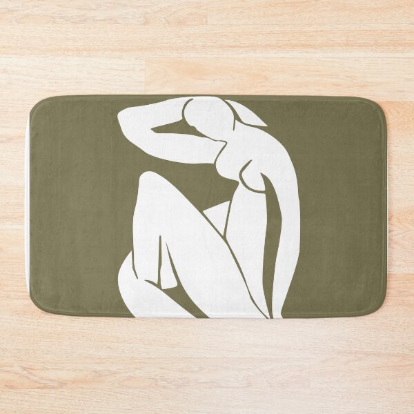 Item preview, Henri matisse abstract nude lady rustic green neutral home decor designed and sold by shreya ranjan.