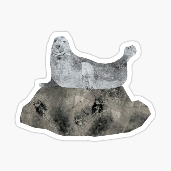 Item preview, Seal on rock designed and sold by BabbanGaelg.