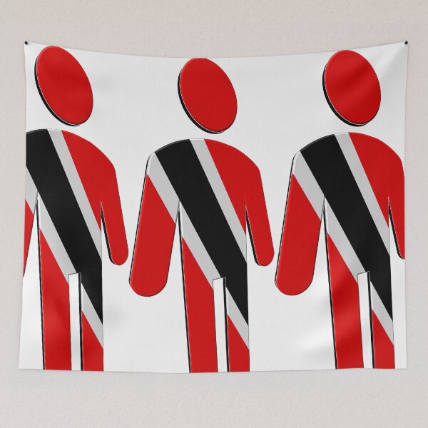 Item preview, Trinidad & Tobago Flag Figure 3D On White designed and sold by Boakes-Digital.