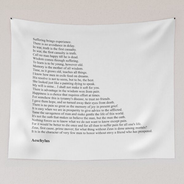 Item preview, Aeschylus Quotes designed and sold by Miguel Queiruga.