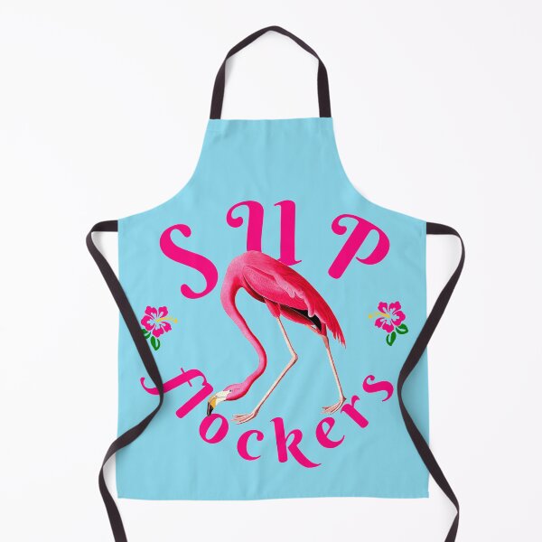 Item preview, Vintage Flamingo on Blue Funny Quote Sup Flockers designed and sold by ChinStore.