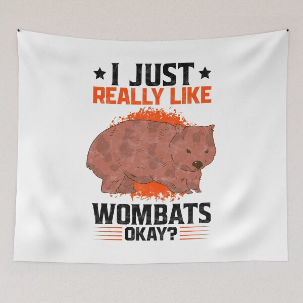 Item preview, I like wombat marsupial Australia saying designed and sold by madgrfx.