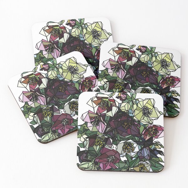 Item preview, Geometrical Snow Roses designed and sold by AnderoArt.