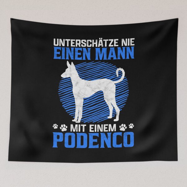 Item preview, Man with Podenco spanish hunting dog gift designed and sold by madgrfx.