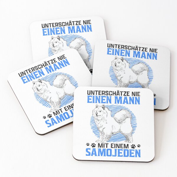 Item preview, Man with Samoyed sled dog owner saying designed and sold by madgrfx.