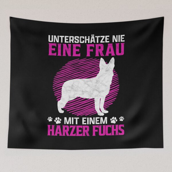 Item preview, Woman with Harzer fox german herding dog gift designed and sold by madgrfx.