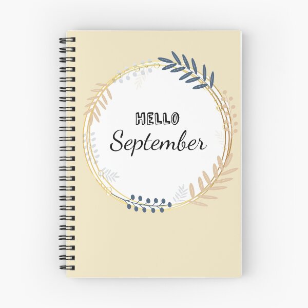 Item preview, Hello September! Monthly floral design for journals & planners designed and sold by Quills-Nest.