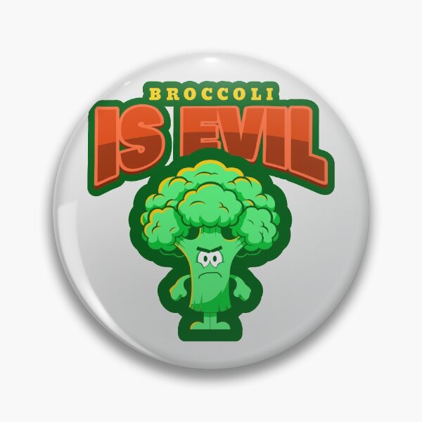 Item preview, Broccoli is Evil designed and sold by Frog2aPrints.