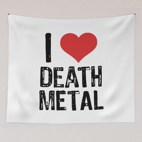 Artikelvorschau, Ich liebe Death Metal entworfen und verkauft von The "I Love Everything" Shop.