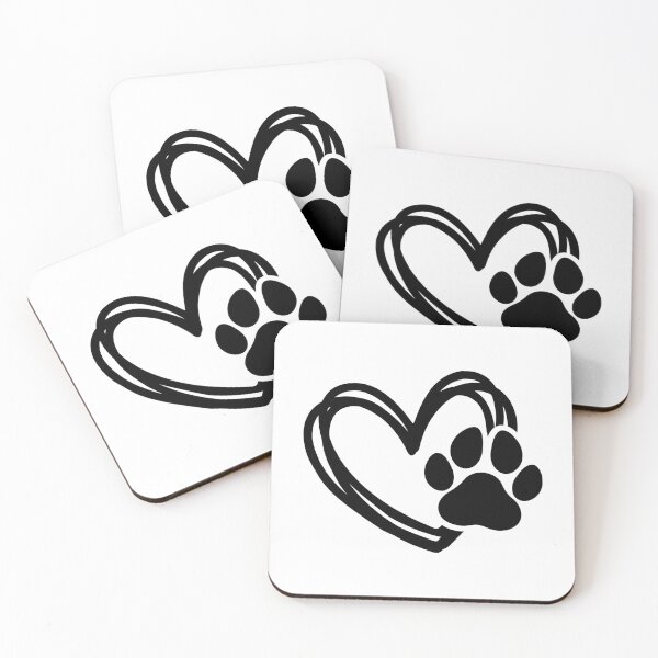 Item preview, Heart with dog paw designed and sold by JeremyMadaci.