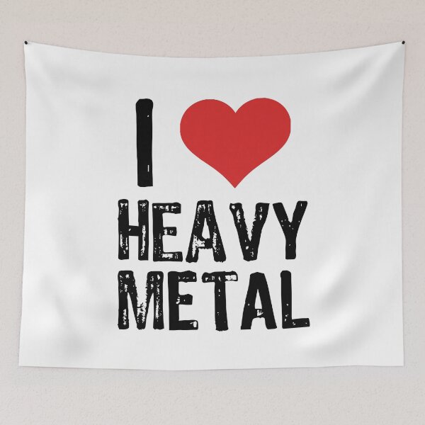Item preview, I Love Heavy Metal designed and sold by The "I Love Everything" Shop.