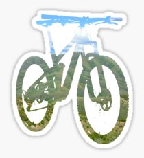 Mountain Bike Mountain and Sky - MTB Collection #003 Sticker