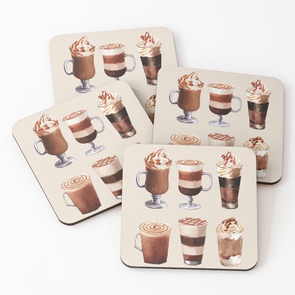 Item preview, Assorted Caramel Coffee Latte designed and sold by Alicia Chee.