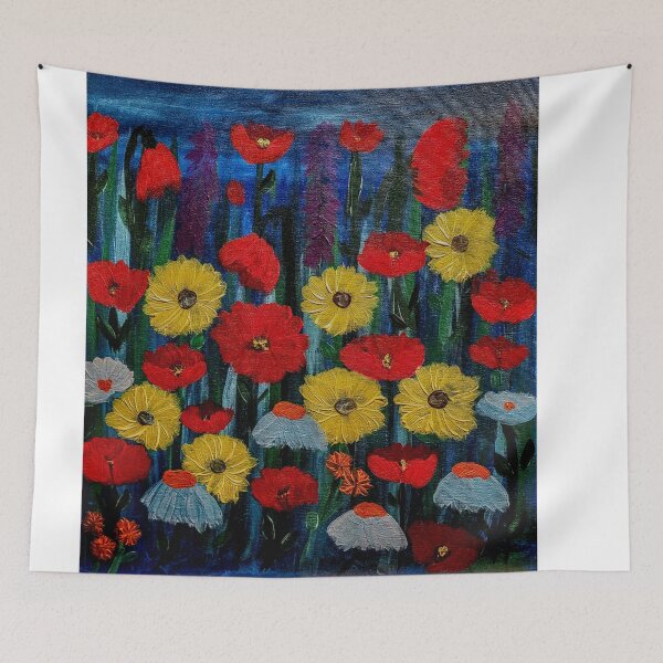 Item preview, Some poppies and sunflowers with wildflowers  designed and sold by kkartwork.