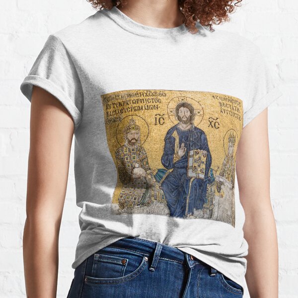 Mosaic of the Empress Zoe in the Hagia Sophia, 1239 Classic T-Shirt