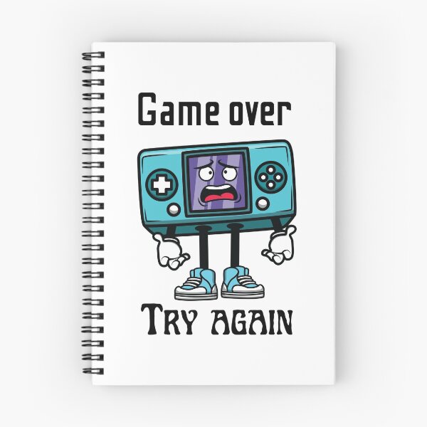 Item preview, Game over try again, game console that's tired of losing designed and sold by JeremyMadaci.