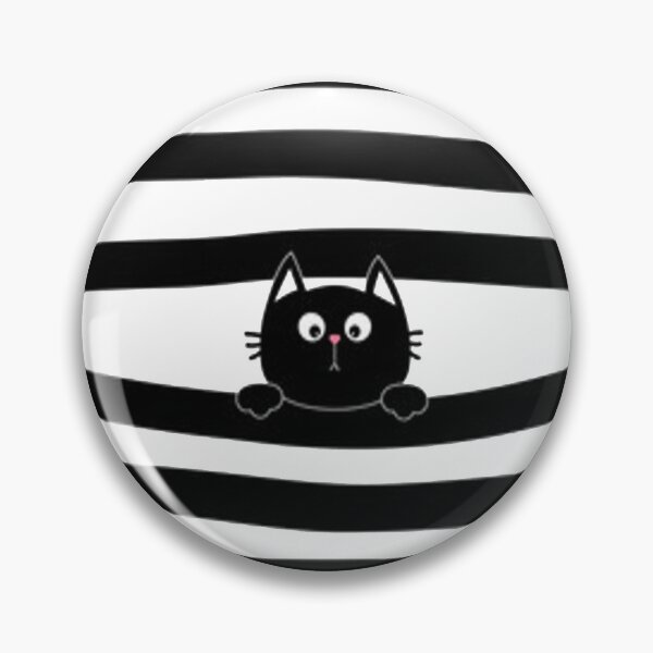 Item preview, black cat kitten face designed and sold by Peace Cyebukayire.