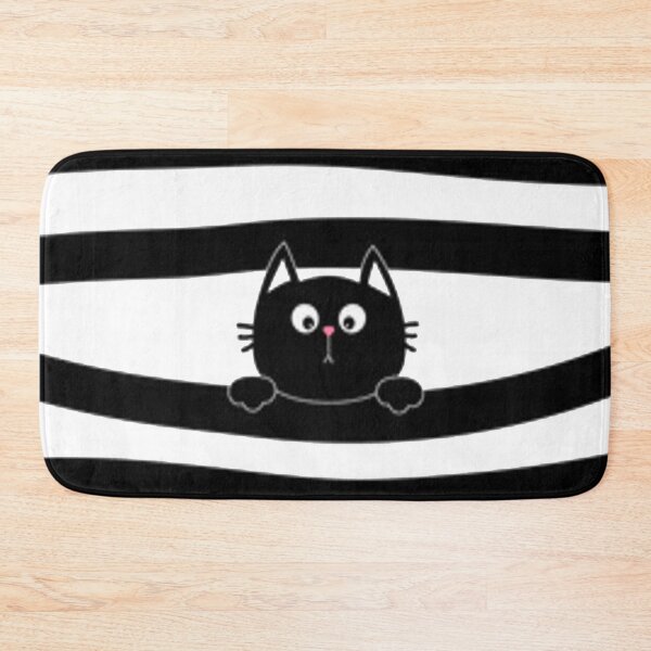 Item preview, black cat kitten face designed and sold by Peace Cyebukayire.