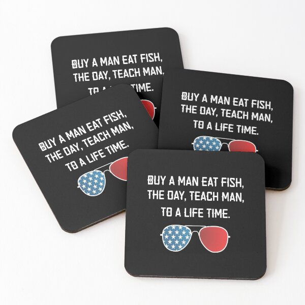 Item preview, Buy a man eat fish the day teach man to life time T-Shirt designed and sold by bigfamilytee.