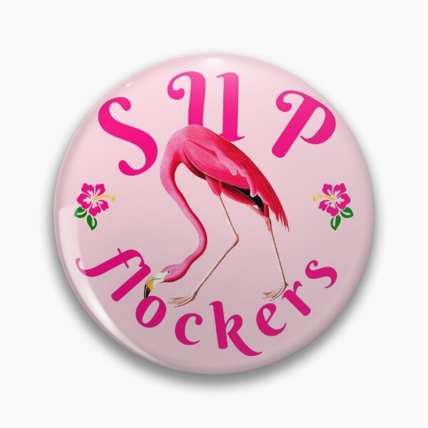 Item preview, Vintage Flamingo on Pink Funny Quote - Sup Flockers designed and sold by ChinStore.