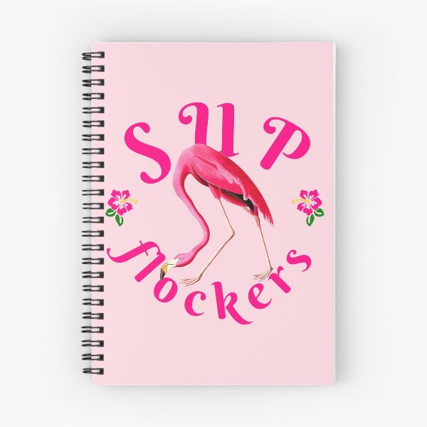 Item preview, Vintage Flamingo on Pink Funny Quote - Sup Flockers designed and sold by ChinStore.