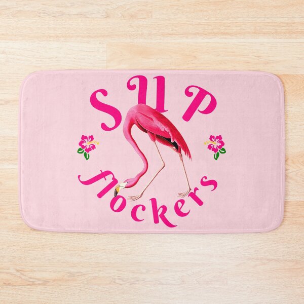Item preview, Vintage Flamingo on Pink Funny Quote - Sup Flockers designed and sold by ChinStore.